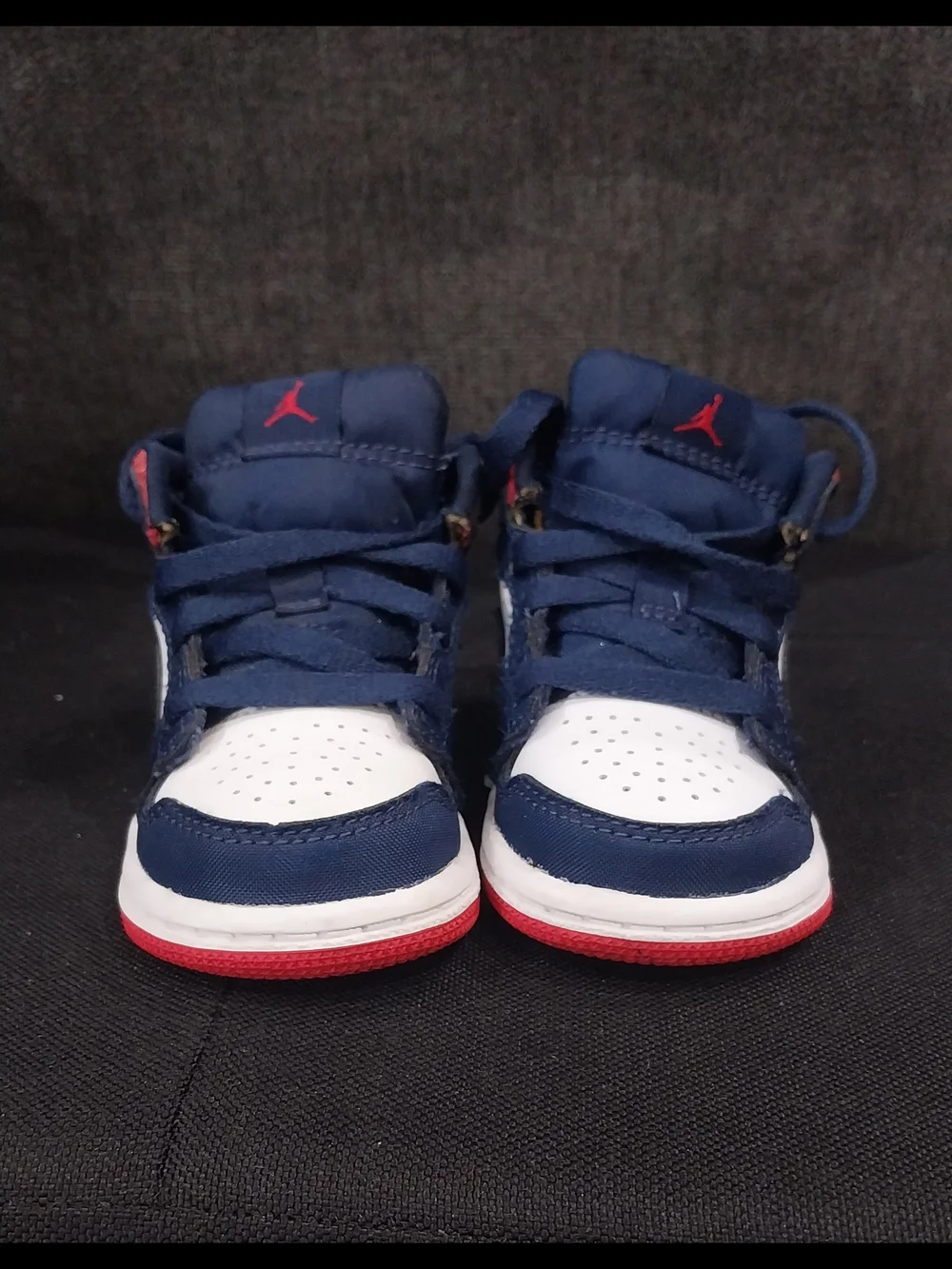 Nike Jordan 2 Toddler 4c Navy White Red Mid Sneakers